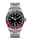 Tudor Black Bay GMT 41 mm steel case, Steel bracelet (horloges)
